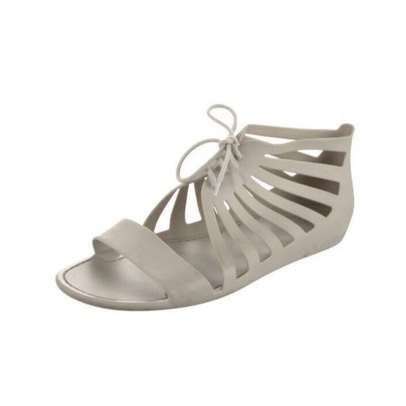 Givenchy Rubber CutOut Accent Gladiator Sandals Size 10 IT 40 - Picture 2 of 11